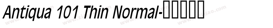 Antiqua 101 Thin Normal字体转换